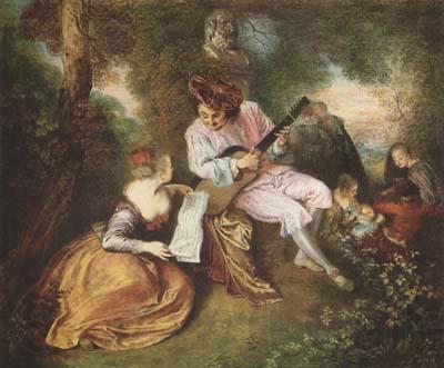 Jean-Antoine Watteau Scale of Love (mk08) Spain oil painting art